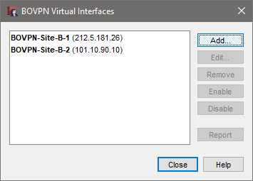 BOVPN Interfaces - Site B