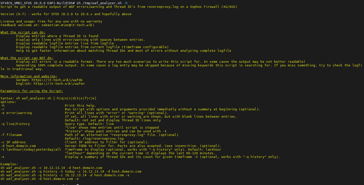 Sophos Firewall reverseproxy.log analysis script