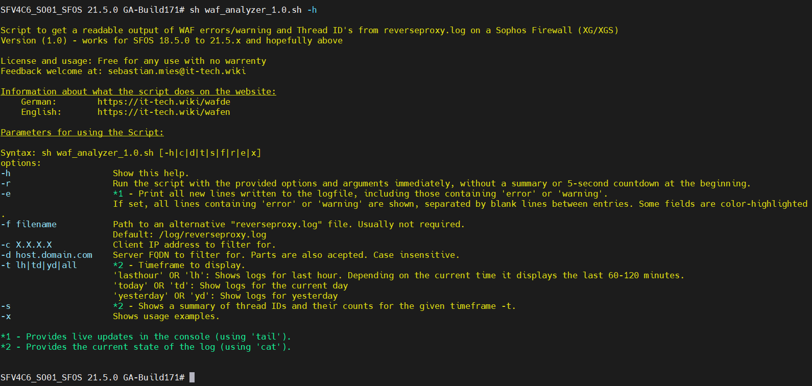 Sophos Firewall reverseproxy.log analysis script